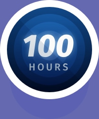 100 Hours Flight icon badge