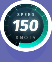 150 Knots Flight icon badge