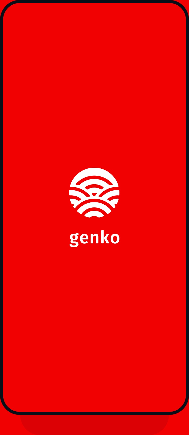 Genko login screen