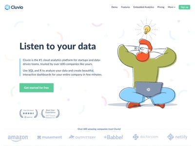 Cluvio analytics tool design